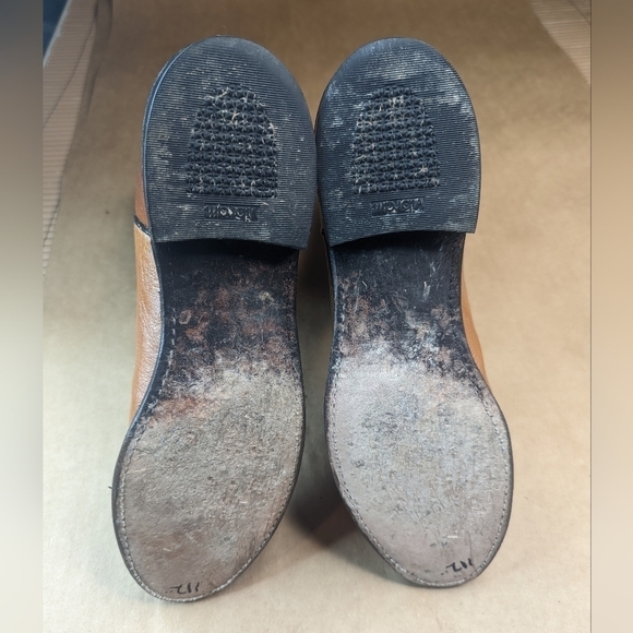 Larry Mahan Cognac Brown Smooth Ostrich Leather Cowboy Boots Men's Sz 8.5B. Grea - Picture 12 of 13